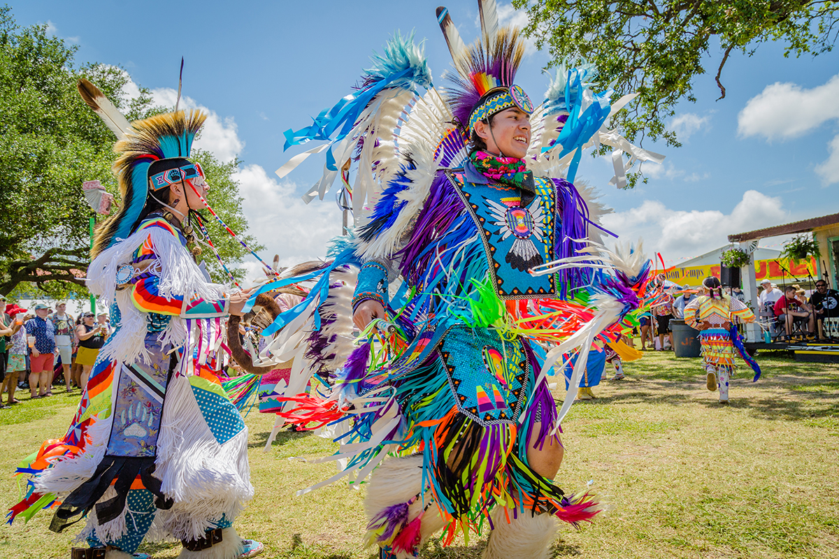 American Indian College Fund celebrates American Indian and Alaskan scholarship recipients with pow wow during New Orleans Jazz and Heritage Festival